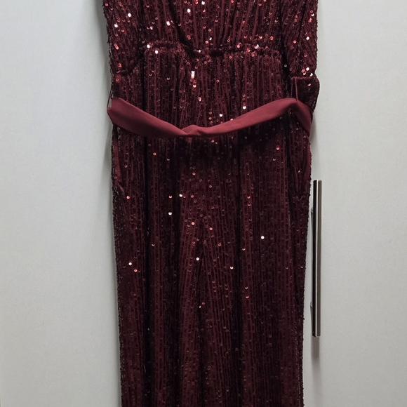 Vince Camuto Women Jumpsuit Red Sparkles XS - Picture 3 of 7